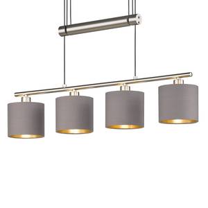 Hanglamp Garda textielmix/ijzer - 4 lichtbronnen