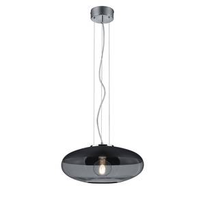 Suspension Porto Verre / Fer - 1 ampoule - Noir