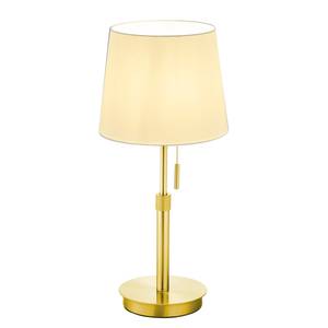 Lampe Lyon Tissu mélangé / Fer - 1 ampoule - Laiton