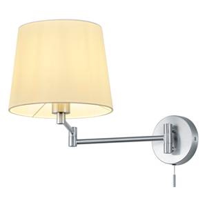 Wandlamp Lyon textielmix/ijzer - 1 lichtbron - Zilver