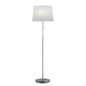 Staande lamp Lyon textielmix/ijzer - 3 lichtbronnen - Zilver