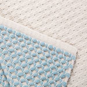 Teppich Skive Baumwolle, Wolle - Pastellblau - 160 x 230 cm