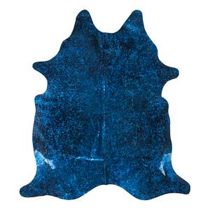 Tapis peau de vache Pop Art Peau de vache - Bleu / Noir