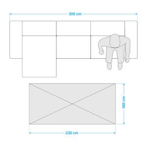 Teppich Xarre Mischgewebe - Natur Multi - 160 x 230 cm