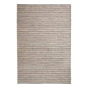 Tapis en laine El Jardin Tissu mélangé - Beige / Gris - 140 x 200 cm