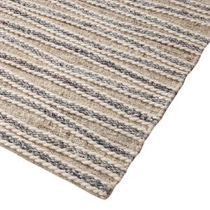 Tapis en laine El Jardin Tissu mélangé - Beige / Gris - 140 x 200 cm