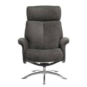 Fauteuil relax Borsh I Microfibre - Gris foncé