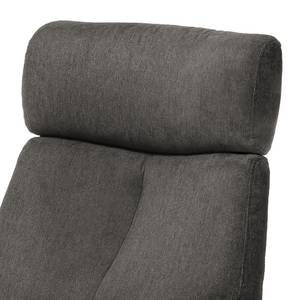 Fauteuil relax Borsh I Microfibre - Gris foncé