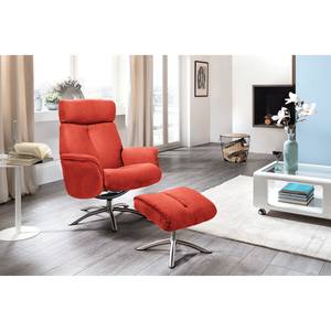 Fauteuil relax Borsh I Microfibre - Corail