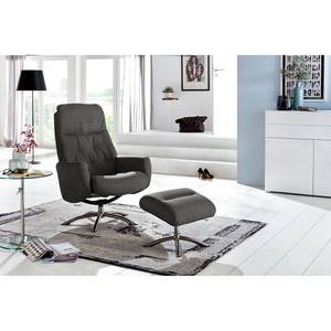 Fauteuil relax Lobbes I Tissu - Gris foncé