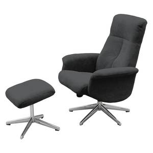 Fauteuil relax Savassi II Microfibre - Anthracite