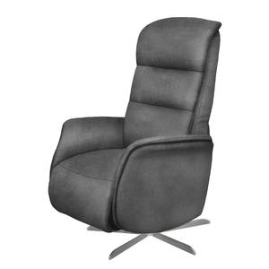 Fauteuil relax Maryland II Aspect cuir vieilli - Gris