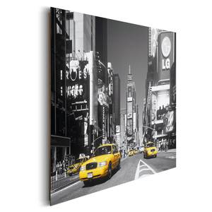 Tableau déco Times Square Noir - Bois manufacturé - Papier - 90 x 60 x 2 cm