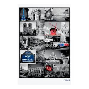 Bild Paris City II Schwarz - Holzwerkstoff - Papier - 60 x 90 x 2 cm