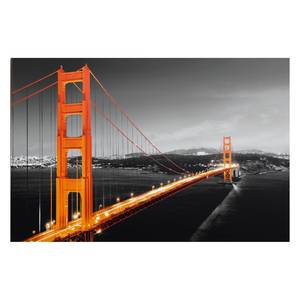Afbeelding San Francisco Zwart - Plaatmateriaal - Papier - 90 x 60 x 2 cm