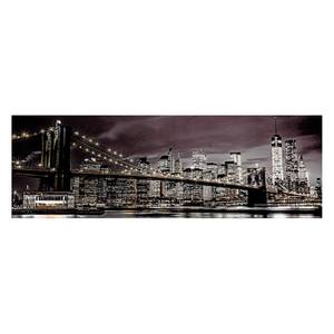 Bild New York II Schwarz - Holzwerkstoff - Papier - 156 x 52 x 2 cm