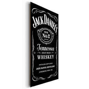 Bild Jack Daniel´s Label Schwarz - Holzwerkstoff - Papier - 60 x 90 x 2 cm