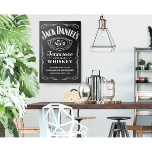 Tableau déco Jack Daniel´s Noir - Bois manufacturé - Papier - 60 x 90 x 2 cm