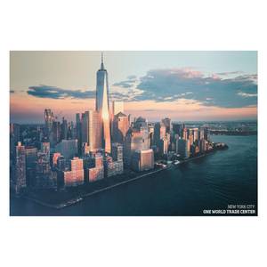 Afbeelding New York IV Roze - Plaatmateriaal - Papier - 90 x 60 x 2 cm