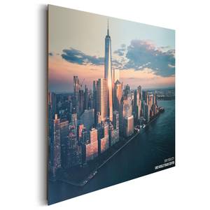Afbeelding New York IV Roze - Plaatmateriaal - Papier - 90 x 60 x 2 cm