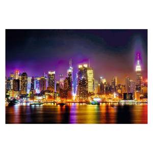 Bild Manhattan Horizont Multicolor - Holzwerkstoff - Papier - 90 x 60 x 2 cm