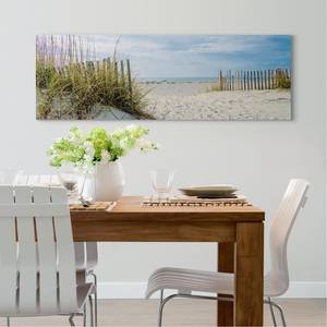 Bild Dünen und Strand Beige - Holzwerkstoff - Papier - 156 x 52 x 2 cm