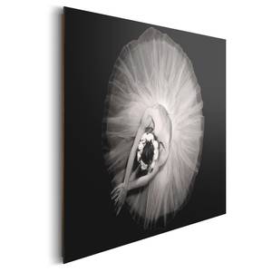 Tableau déco Ballerina Noir - Bois manufacturé - Papier - 90 x 60 x 2 cm
