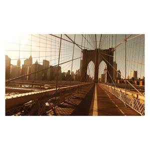 Bild New York I Braun - Holzwerkstoff - Papier - 118 x 70 x 2 cm