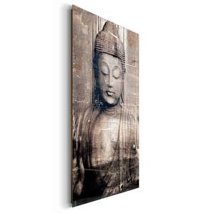 Bild Buddha Braun - Holzwerkstoff - Papier - 60 x 90 x 2 cm