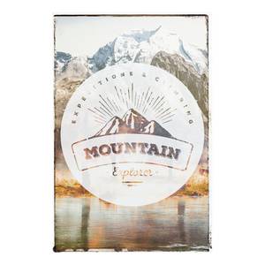 Afbeelding Mountain Explorer Bruin - Plaatmateriaal - Papier - 60 x 90 x 2 cm