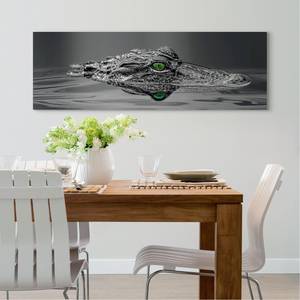 Afbeelding Alligator Zwart - Plaatmateriaal - Papier - 156 x 52 x 2 cm