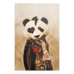Afbeelding Panda II Beige - Plaatmateriaal - Papier - 60 x 90 x 2 cm