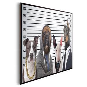 Bild Hunde Multicolor - Holzwerkstoff - Papier - 90 x 60 x 2 cm