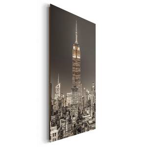 Bild New York III Schwarz - Holzwerkstoff - Papier - 60 x 90 x 2 cm