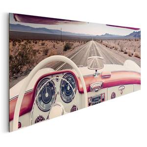 Afbeelding Oldtimer Meerkleurig - Plaatmateriaal - Papier - 156 x 52 x 2 cm