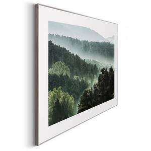 Bild In den Wäldern Grün - Holzwerkstoff - Papier - 70 x 50 x 1.2 cm