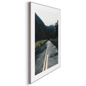 Tableau déco Wildnis Highway Bleu - Bois manufacturé - Papier - 50 x 70 x 1.2 cm