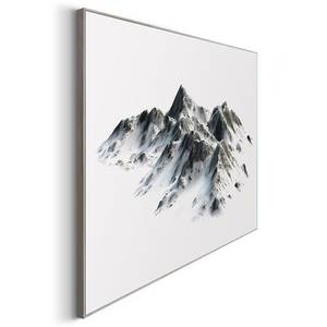 Bild Schneeberg Weiß - Holzwerkstoff - Papier - 70 x 50 x 1.2 cm