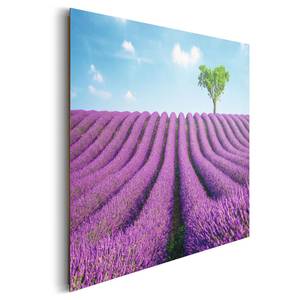 Afbeelding Lavendel I Paars - Plaatmateriaal - Papier - 90 x 60 x 2 cm