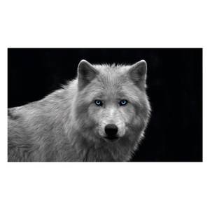 Bild Wolfsauge Weiß - Holzwerkstoff - Papier - 118 x 70 x 2 cm