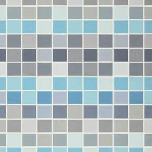 Plaid Colour Cotton I Webstoff -Blau / Grau