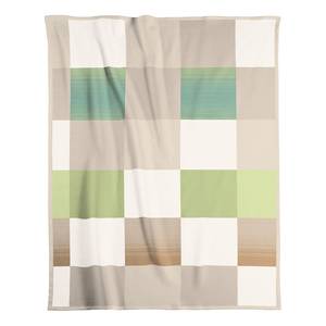 Plaid Soft Impression Ombré Tissu - Vert pâle - 150 x 200 cm