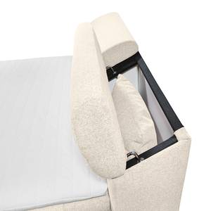 Boxspringbett Avenel Webstoff - Creme