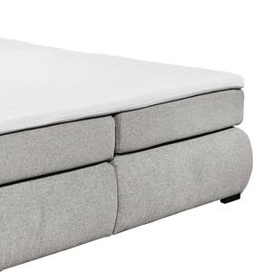 Boxspringbett Avenel Webstoff - Grau