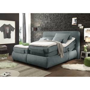 Lit boxspring  Tupa Tissu - Noir / Anthracite