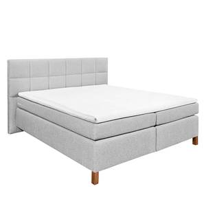 Boxspring Booker geweven stof - Zilver