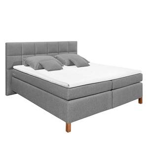 Lit boxspring Booker Tissu - Gris