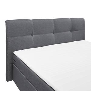 Boxspringbett Marangaroo Webstoff - Schwarz / Anthrazit - 180 x 200cm