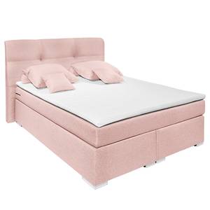 Boxspring Marangaroo geweven stof - Oud pink - 140 x 200cm