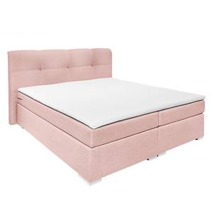 Letto boxspring Marangaroo Tessuto - Rosa anticato - 180 x 200cm